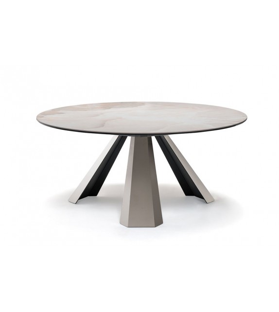 Eliot Keramik Round - Dining Table by Cattelan Italia